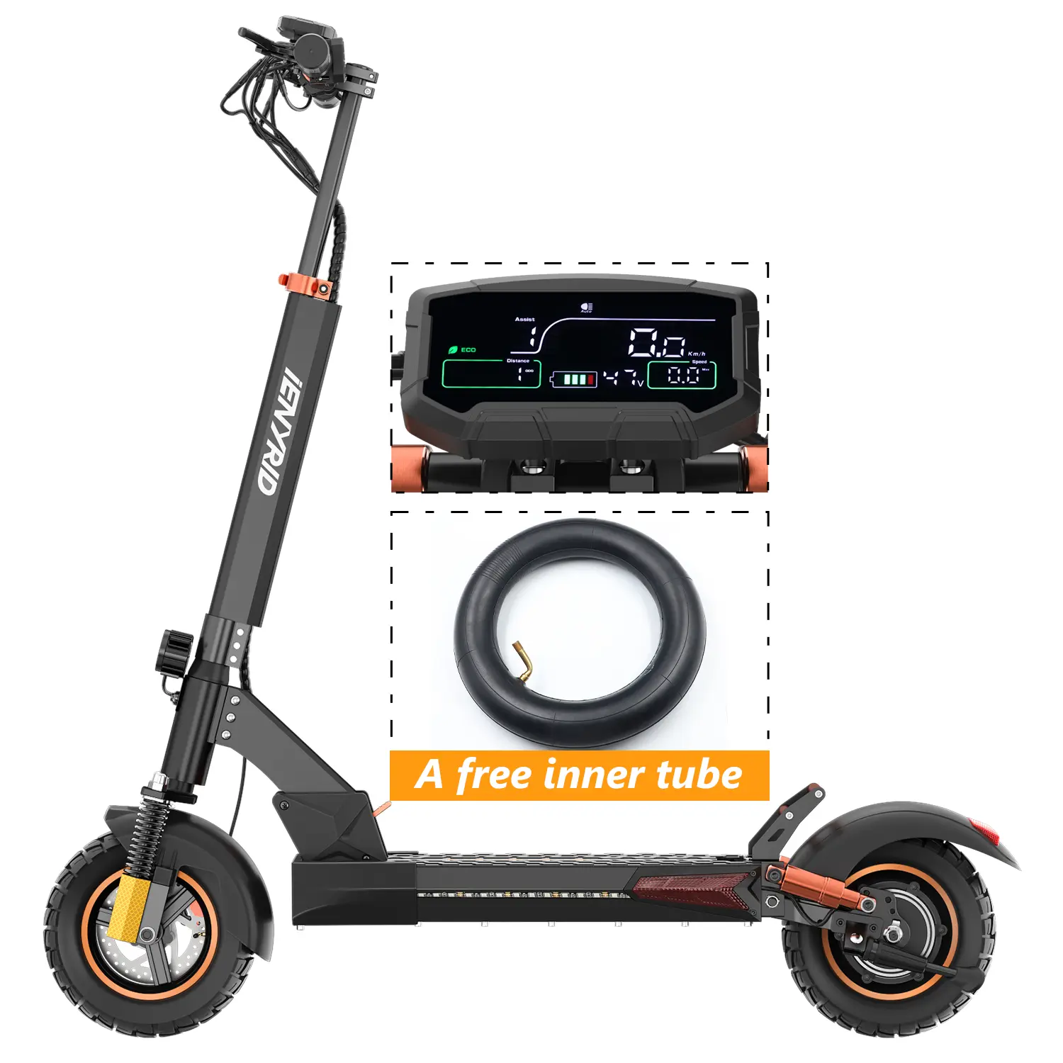 iENYRID M4 Pro S Electric Scooter With Seat丨 800W Motor丨 48V/12.5Ah Battery丨 28mph Top Speed丨19miles Maximum Range丨 10-inch Pneumatic Tires丨Double Suspension. ienyridescooter