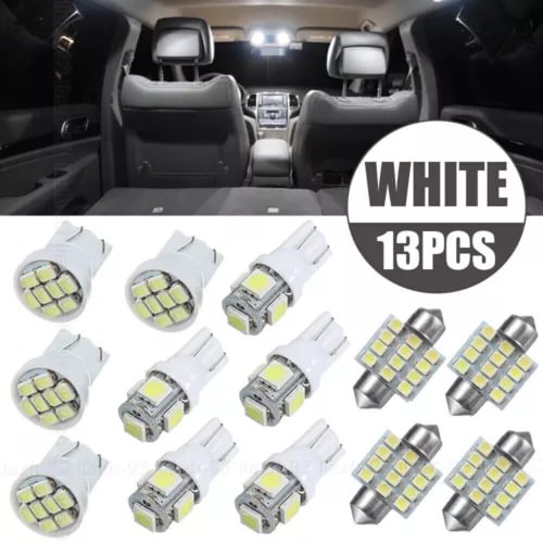 Dronehint 13x Car Interior LED Lights Kit For Dome License Plate Lamp Bulb Light Car Parts (For: Acura) Parts