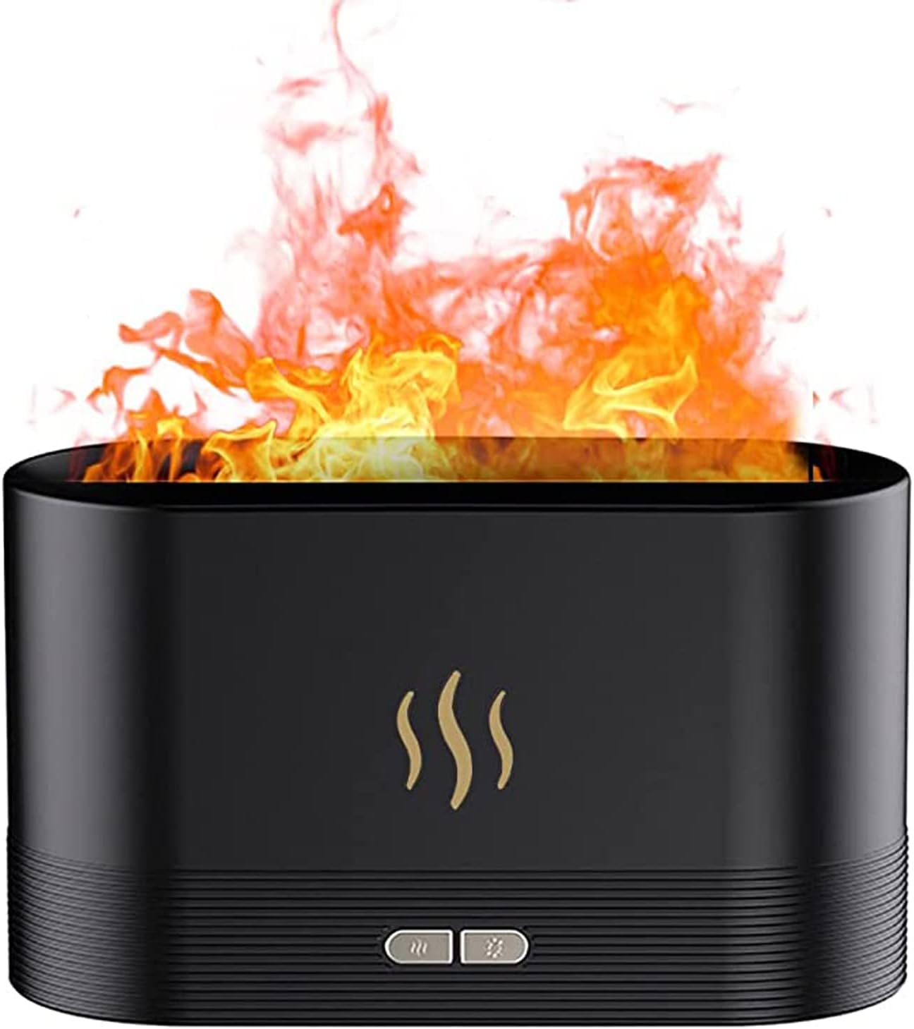 Flame Diffuser Mist Humidifier Aromatherapy Diffuser with Waterless Auto-Off Protection for Spa Home Yoga Office