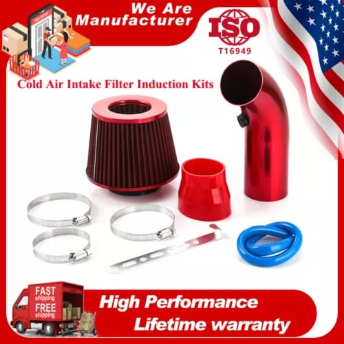 Dronehint 3Inch Cold Air Intake Filter Pipe Induction Kit Power Flow Hose System Car Parts (For: Acura) Parts