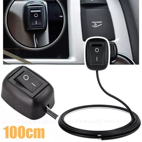 Dronehint 12V Car Push Button Rocker Switch Paste Type OFF/ON Toggle Switches Cable Parts (For: Acura) Parts