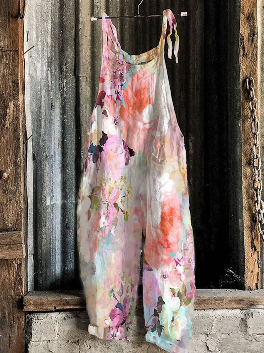 Print Casual One-Pieces Jumpsuit