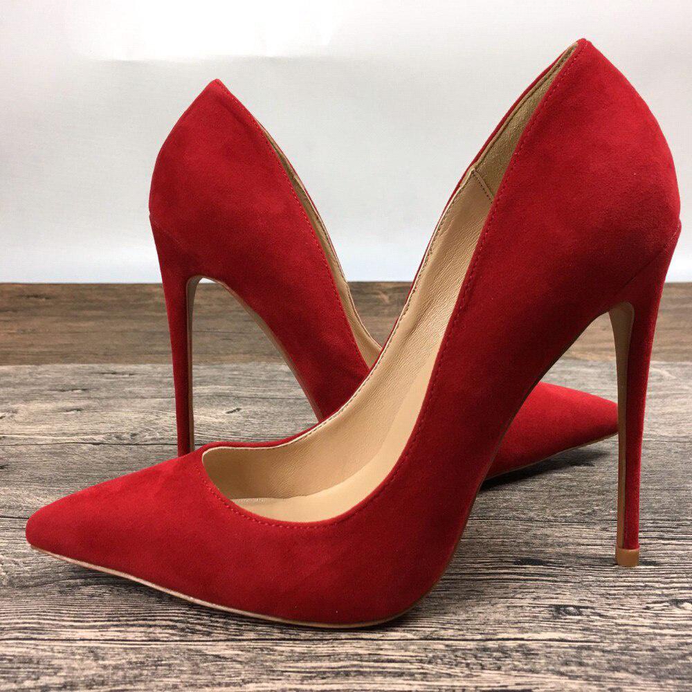 GOOSHOE Lady 12cm High Heels Pumps Red