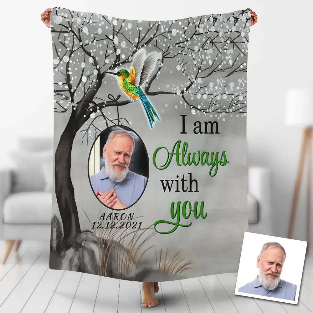 Father's Day Custom Blankets PersonalisedI Am Always With You Blanket