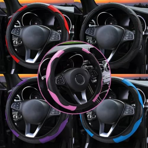 Dronehint Universal 38CM/15'' Leather Car Steering Wheel Cover Anti-slip Parts Accessories (For: Acura) Parts