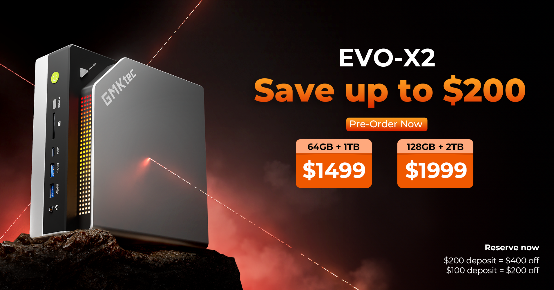 🚀 GMKtec EVO-X2 AI Mini PC | AMD Ryzen™ AI Max+ 395 - Pre-Sale