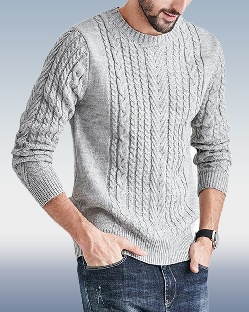 Men's Slim Knit Sweater 3 Colors