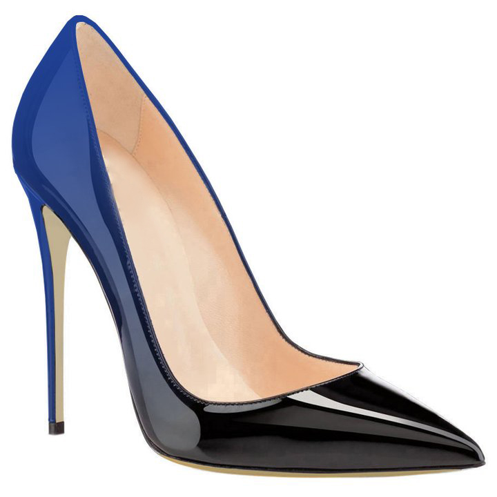 120mm Gradient High Heels Fashion Pumps Patent-MERUMOTE