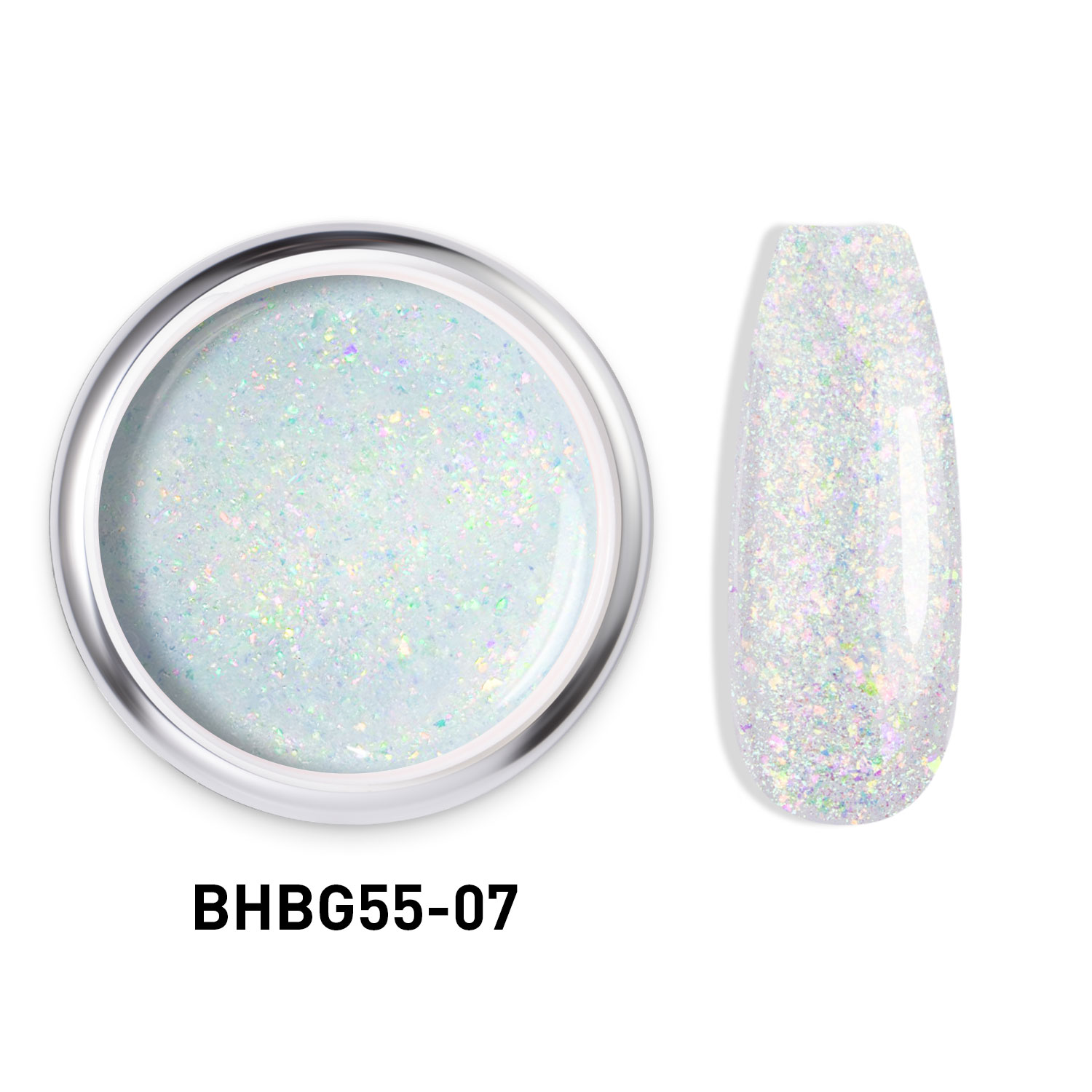 GLITTER HARD BUILDER NAIL GEL |BHBG55-07