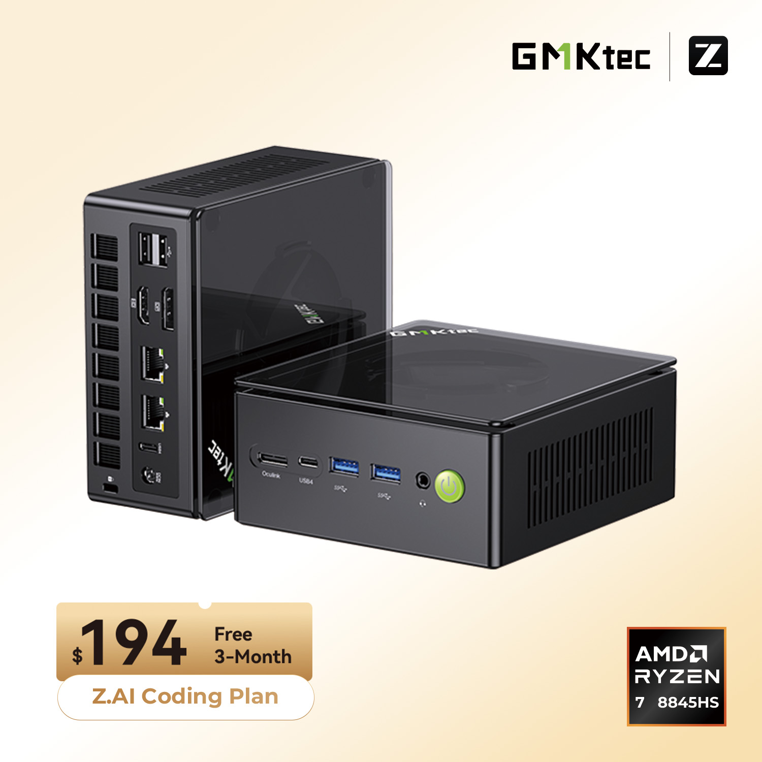 【GMKtec】Nucbox K8 Plus GMKtec GMKtec NucBox K8 Plus Mini PC AMD Ryzen™ 7 8845HS 399.99