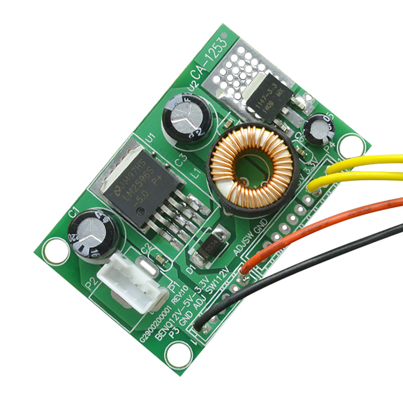 12V to 5V to 3.3V LCD LED TV step down Voltage Conversion inverter converter board with wire DC-DC Step-Down Power supply module