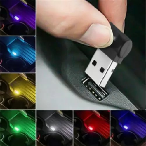 Dronehint Car Interior Parts 7 in 1 Color Mini USB LED Light Atmosphere Neon Ambient Lamp (For: Acura) Parts
