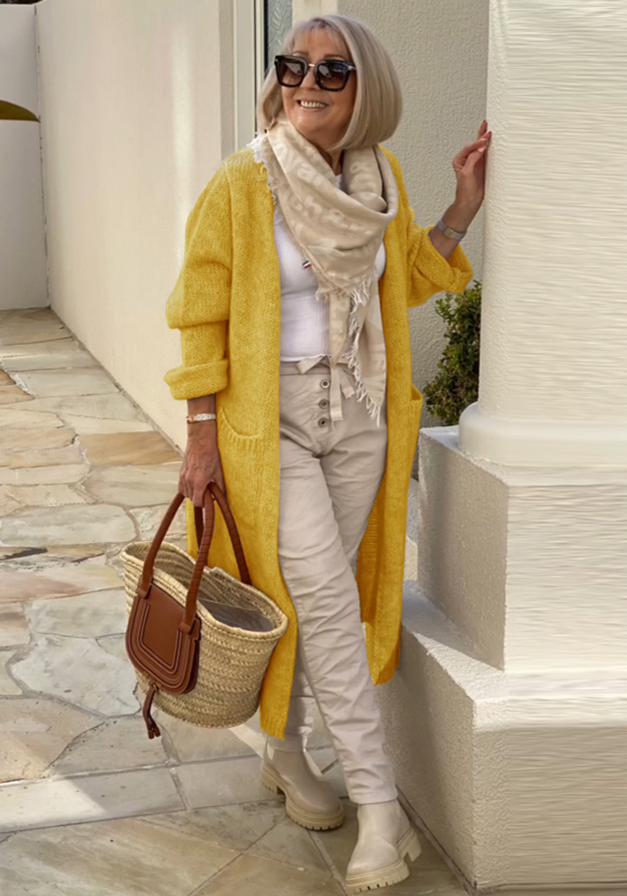 Knitted cardigan jacket
