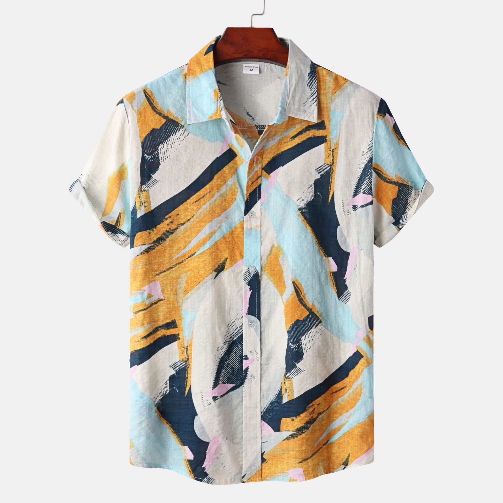 Color-Block Striped Short Sleeves T-Shirts Tops T-shirts Blouses&shirts Tops