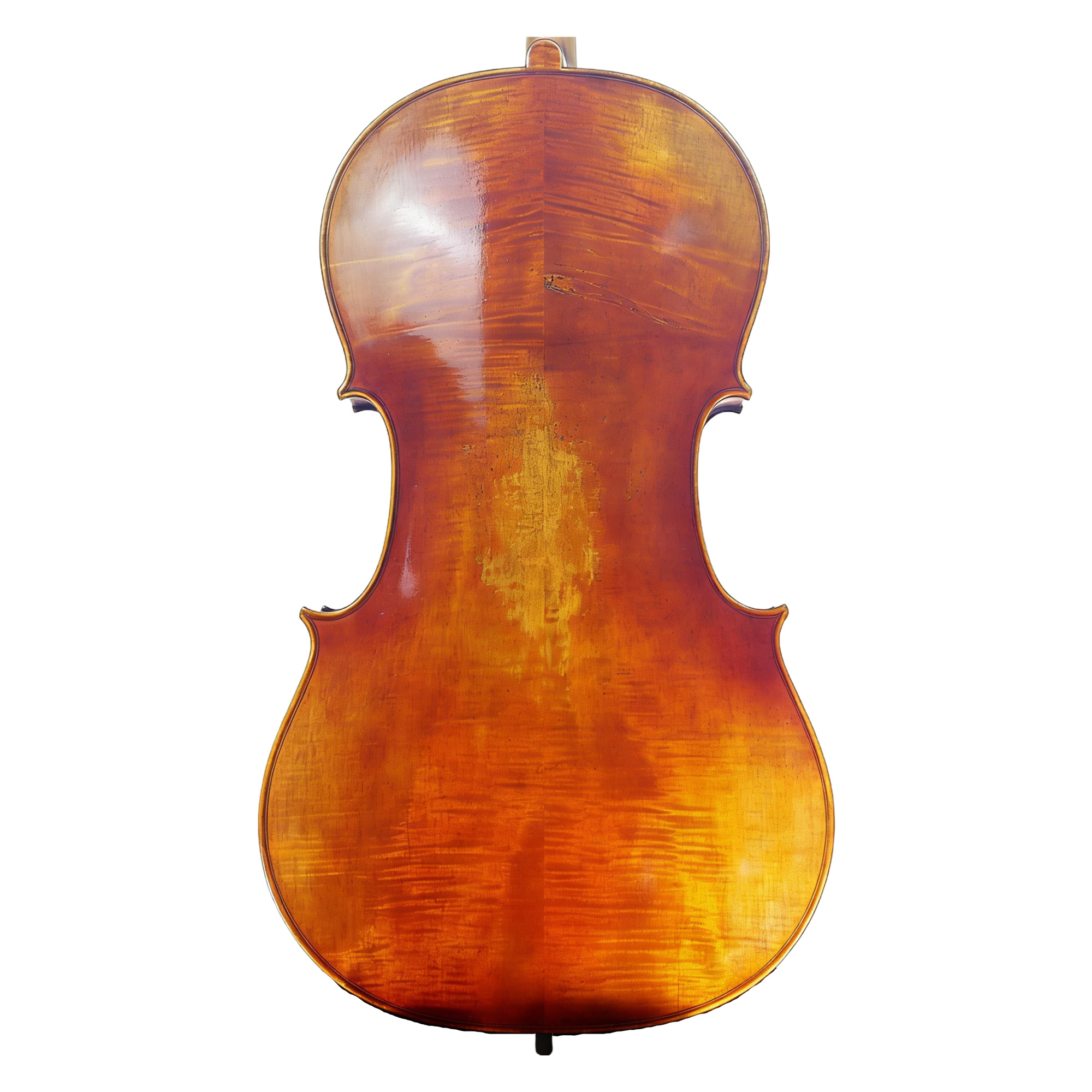Exquisite 20-Year Flamed Maple Back - Joyee JC2300 Cello Detail