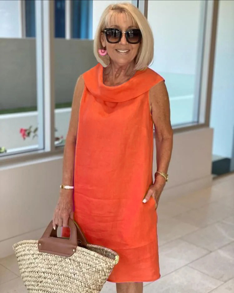 Summer Ruffle Collar Dress