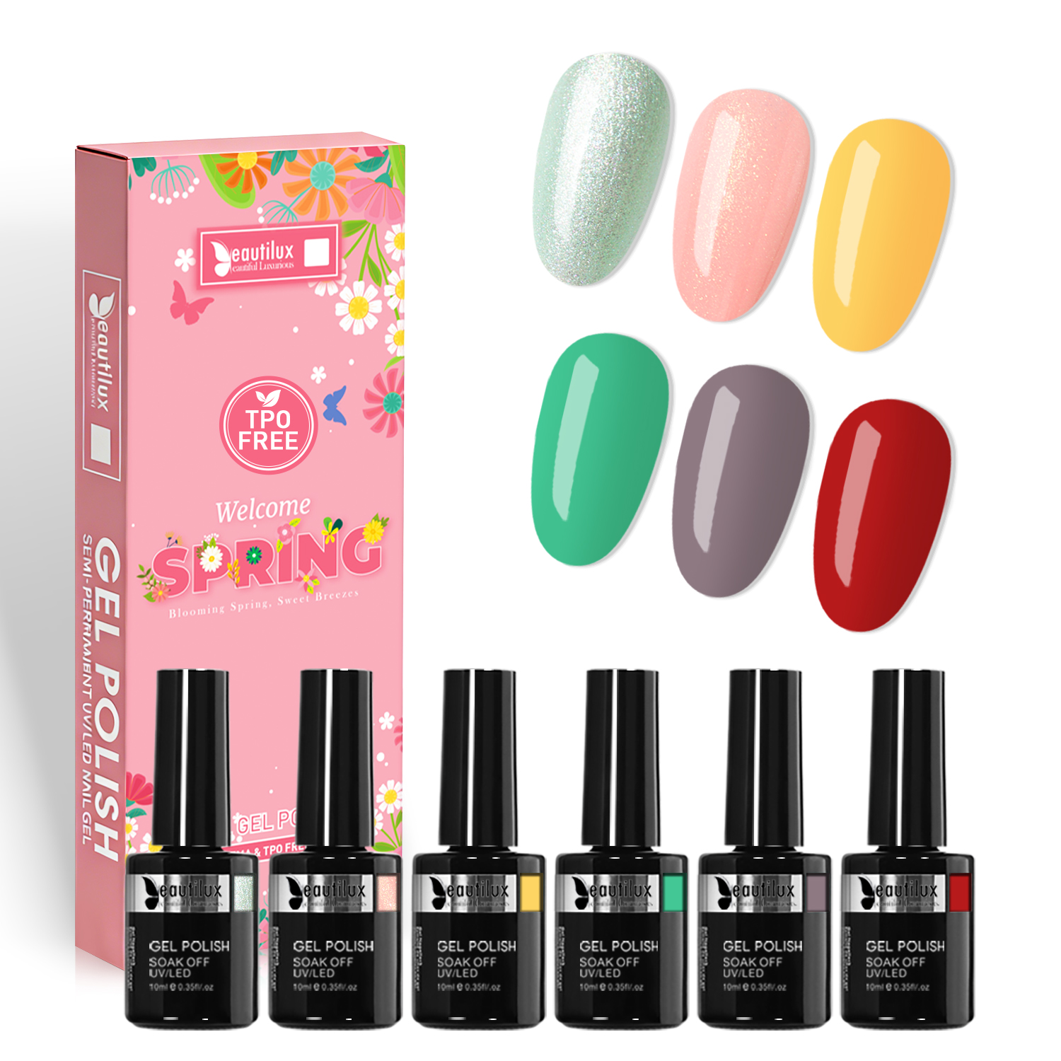 Beautilux Gel Polish Kit 48pcs x10ml “Welcome Spring" Collection