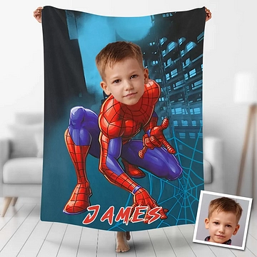 Custom Blankets Personalised Spider Man Blanket
