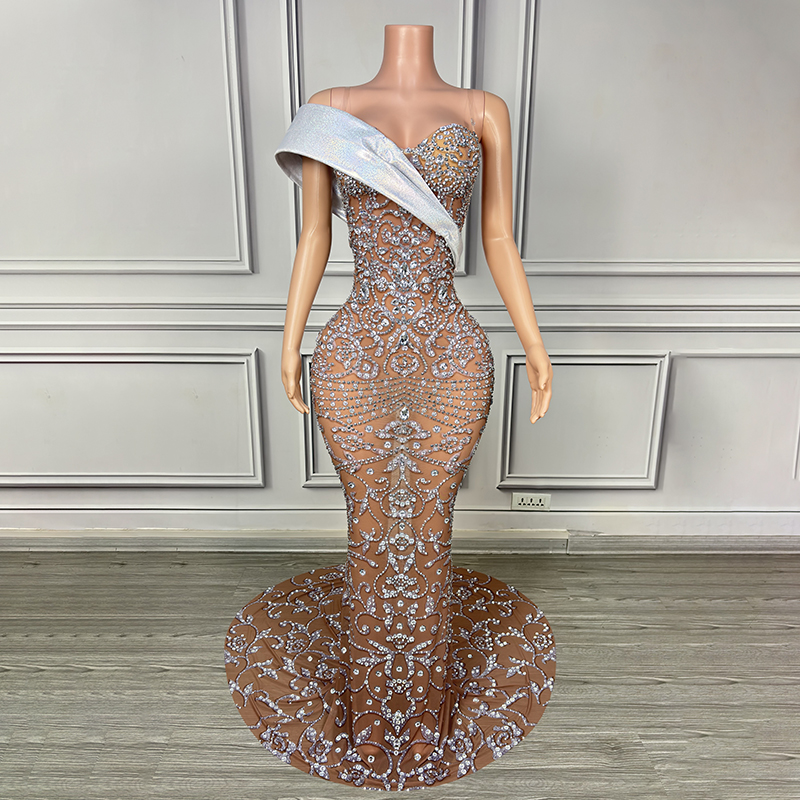 GOOSHOE Prom Dresses Womens Wear With Rhinestones