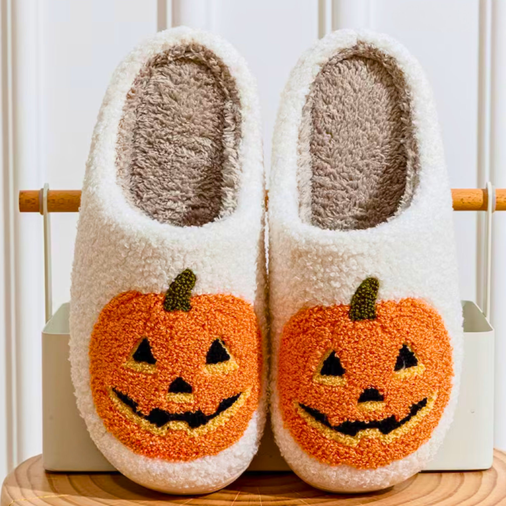 Halloween Pumpkin Slipper Fluffy