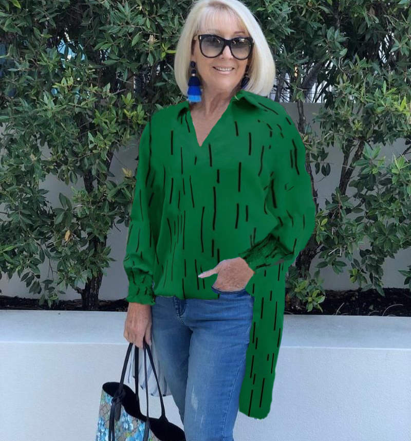 Long Front and Short Tunic Top Shirt