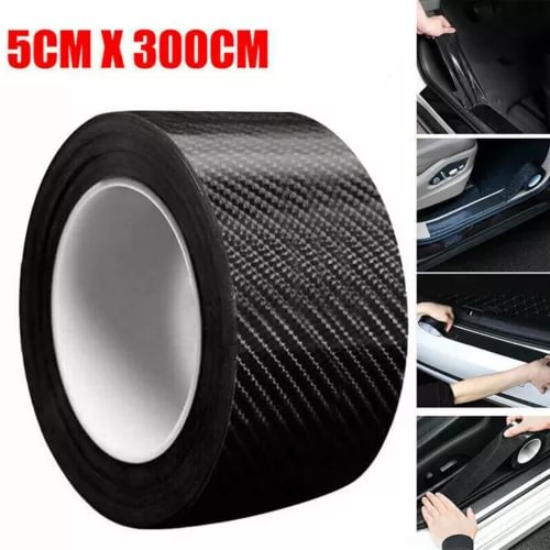 Dronehint Carbon Fiber Car Parts Door Sill Protector Scuff Plate Trim Sticker Accessories (For: Acura) Parts