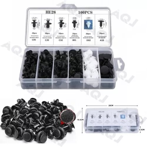 Dronehint Car Bumper Rivet Clip Body Retainer Parts Trim Molding Push Pin Kit Assortments (For: Acura) Parts