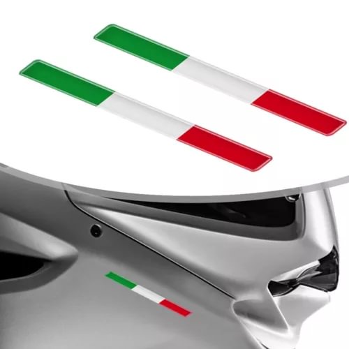 Dronehint 2x 3D Italy Italian Flag Sticker Motor Car Parts Emblem Badge Decals Accessories (For: Acura) Parts