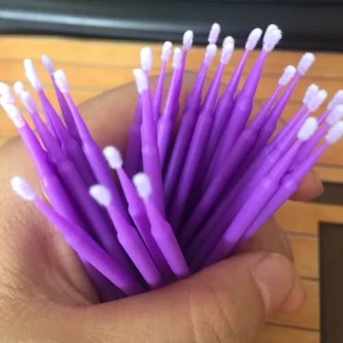 Dronehint 100x 1.0mm Micro Small Tip Car Parts Body Paint Brush Touch Up Tool Accessories (For: Acura) Parts