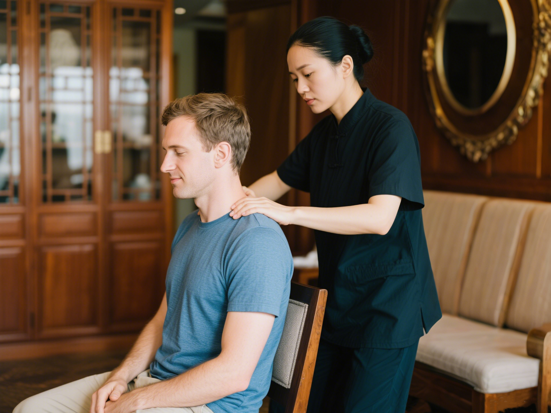 Relax Like a Local: Chinese Foot Spa + Shoulder, Neck & Back Massage + Snacks, Fruits, Drinks & Movie | Chengdu