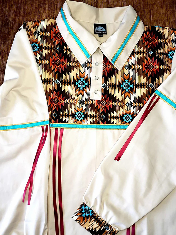 Desert Geometric Ribbon Shirt