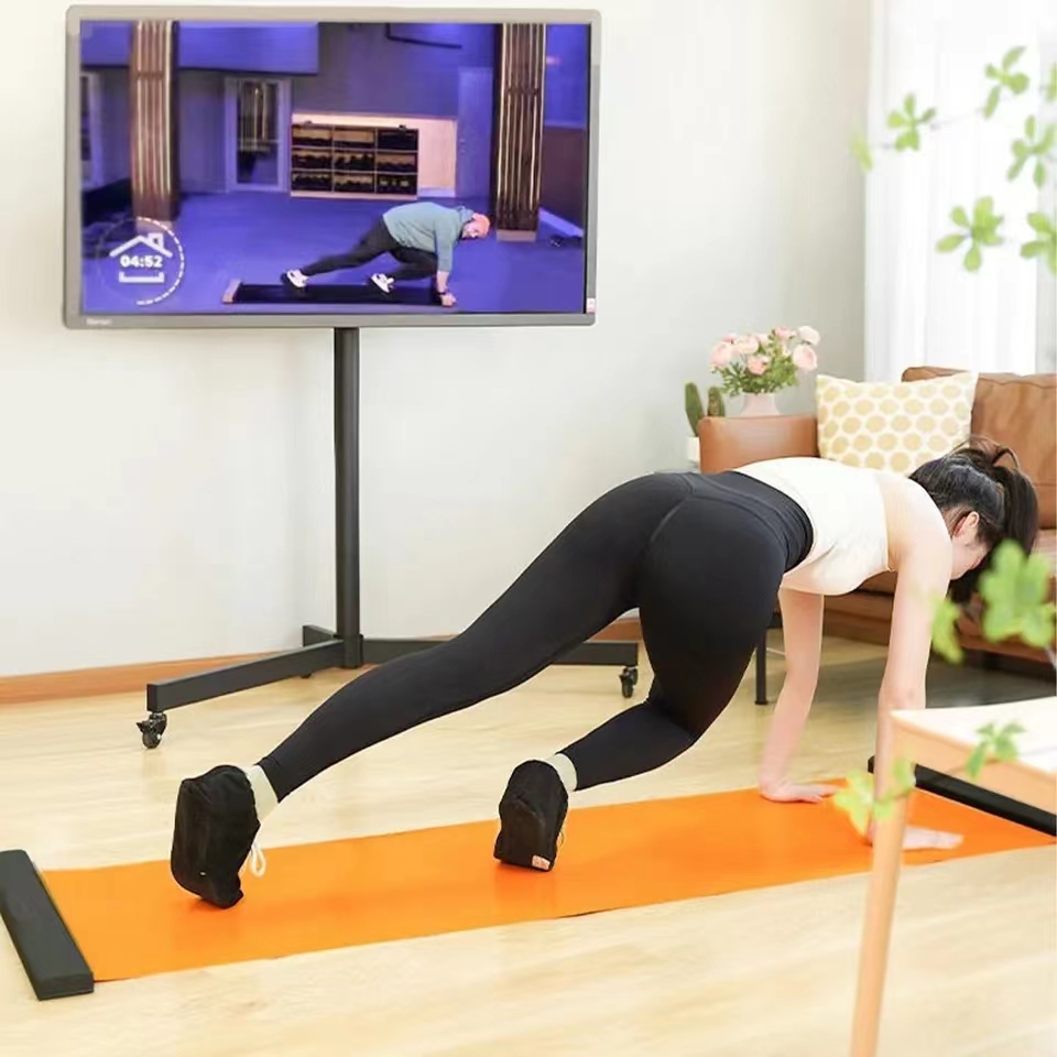 💪 Say goodbye to boring workouts-Ski board Cham pad speed skating training board