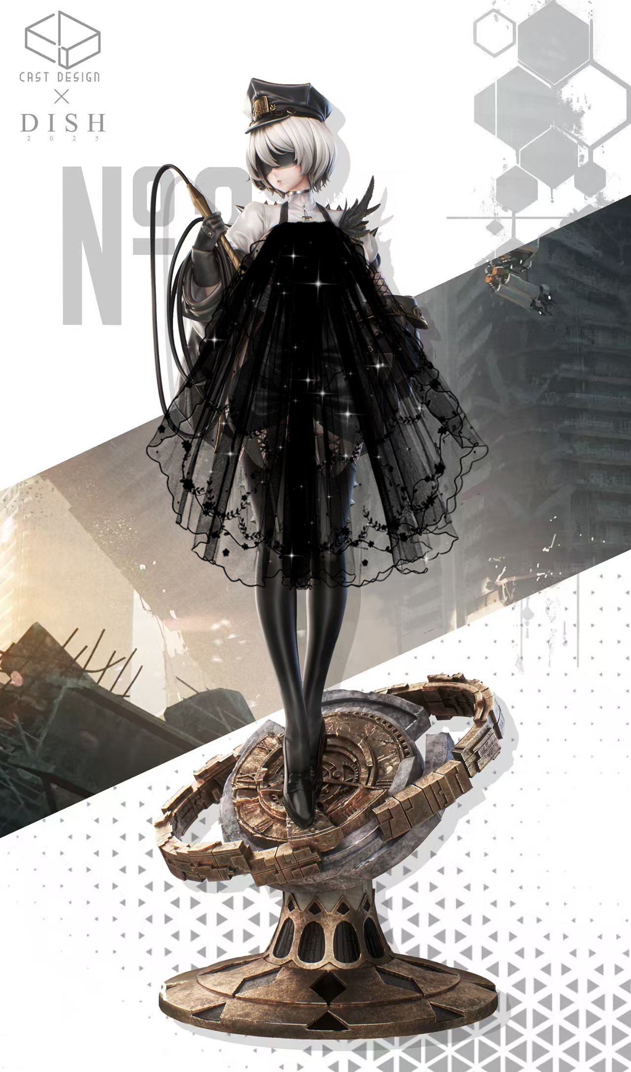 Cast Design Studio - NieR: Automata Instructor No. 6 2B 1/4 Statue(GK)
