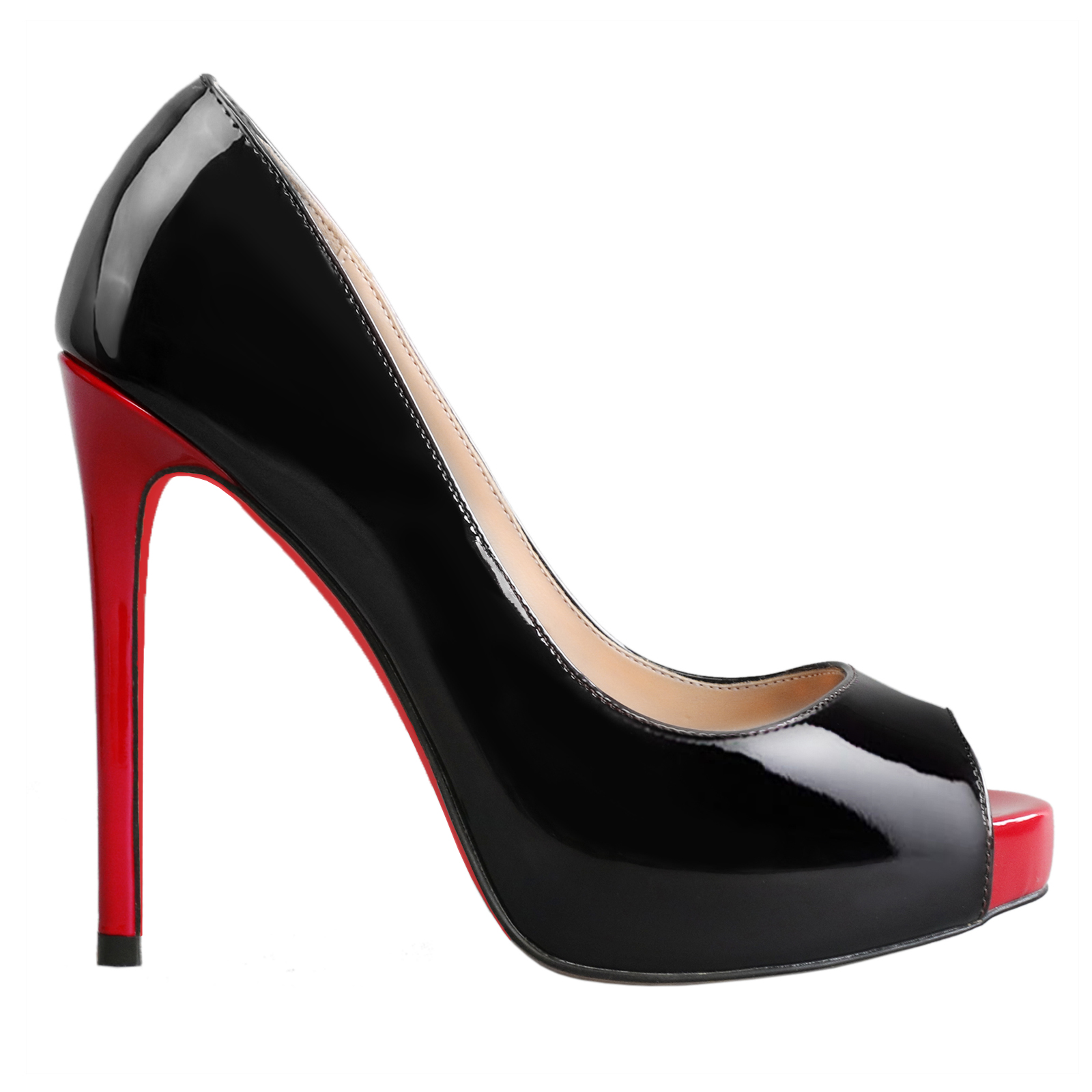 120mm Red Bottom Women's Platforms Heels Party Wedding Pumps-MERUMOTE