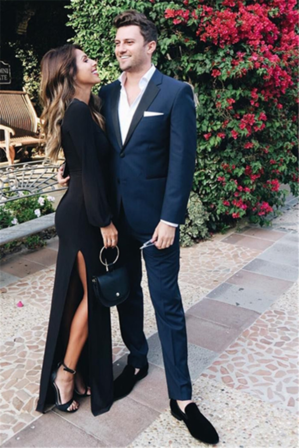 blue suit and black dress Mens Blue Suit Black Vest