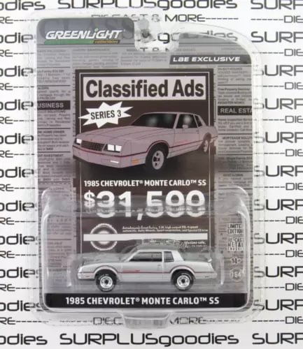 Dronehint 2024 Greenlight LBE Exclusive Classified Ads R3: 1985 CHEVROLET MONTE CARLO SS S Toy