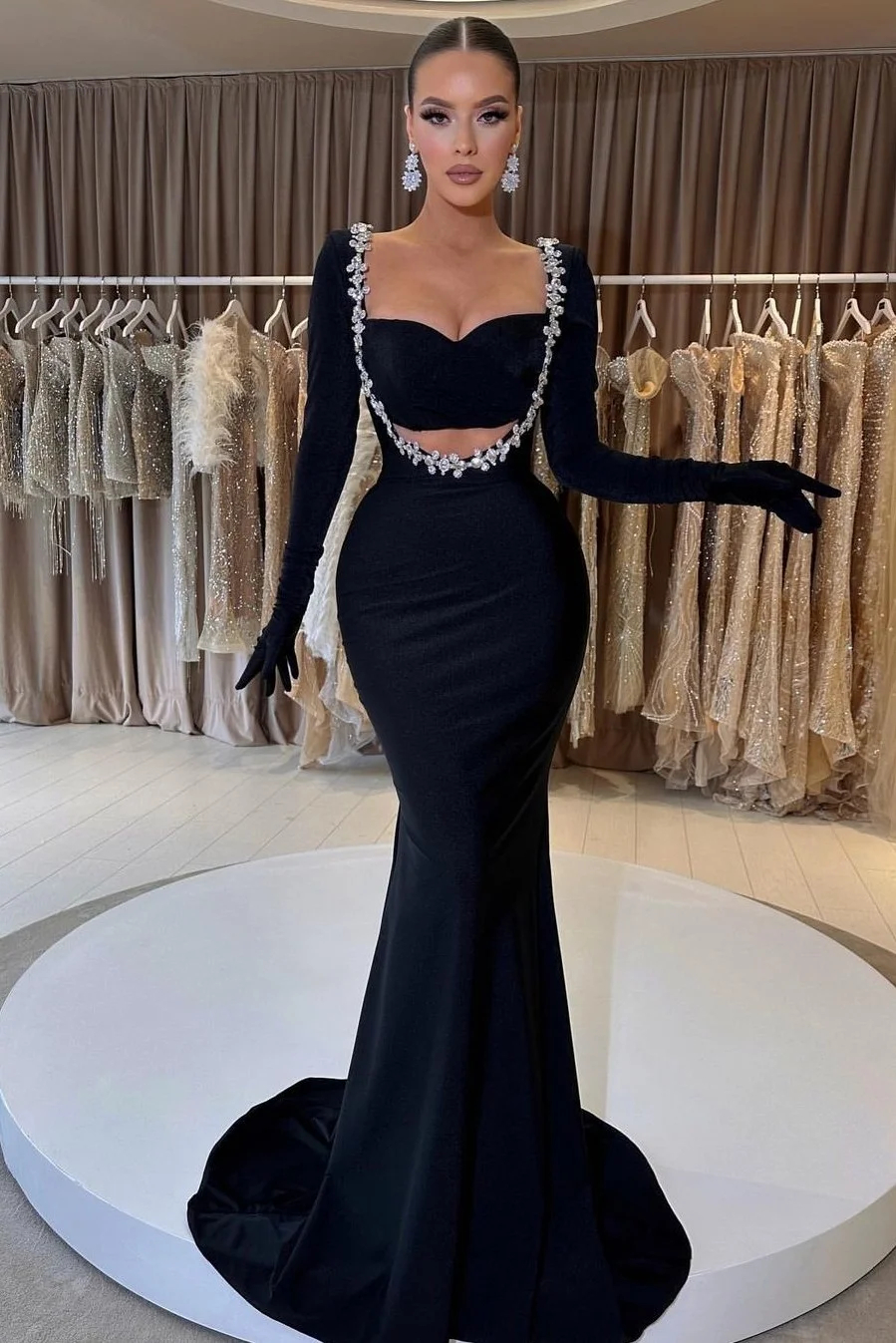princess polly baby blue dress Asos Black Bodycon Dress ASOS DESIGN Tall Exclusive Midi Cami Bodycon Dress  In Black ASOS main image 0