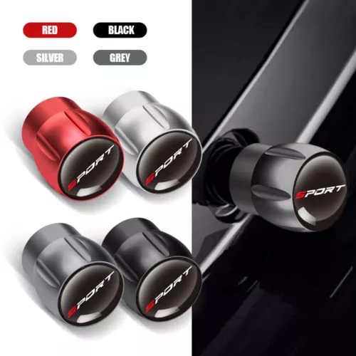 Dronehint 4pcs Sport Logo Car Parts Wheel Tire Valve Dust Stem Air Caps Cover Accessories (For: Acura) Parts