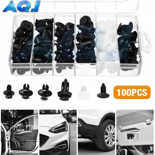 Dronehint Car Bumper Body Parts Rivet Molding Retainer Push Pin Clip Trim Assortments Kit- (For: Acura) Parts
