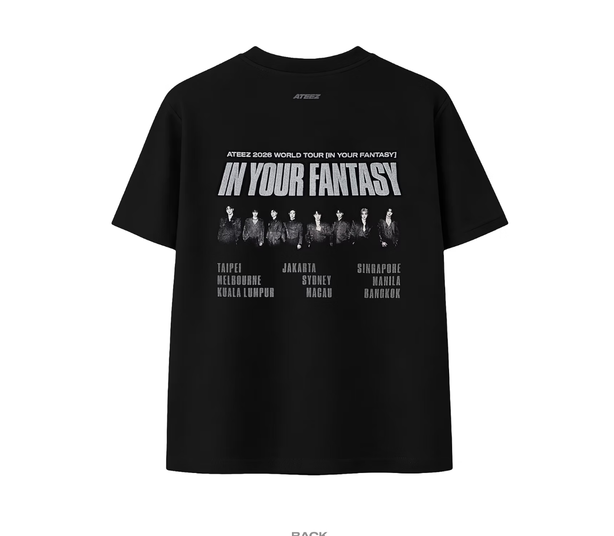 Ateez 2026 In Your Fantasy Tour Merch Australia T-Shirt (Tour ver.)