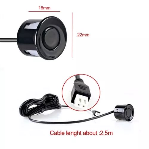 Dronehint 1x Universal Car Parts Parking Sensor for 22mm Sensor Kit Monitor Reverse System (For: Acura) Parts