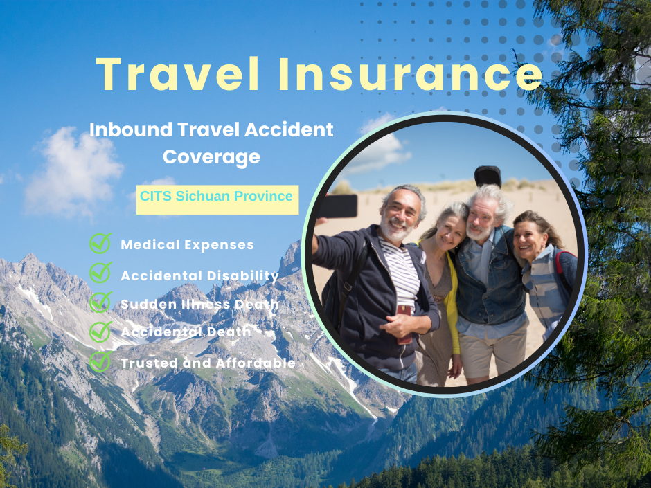 5 to 14 days Travel Insurance-Insured Amount: ¥300,000~¥1,000,000 (within China)