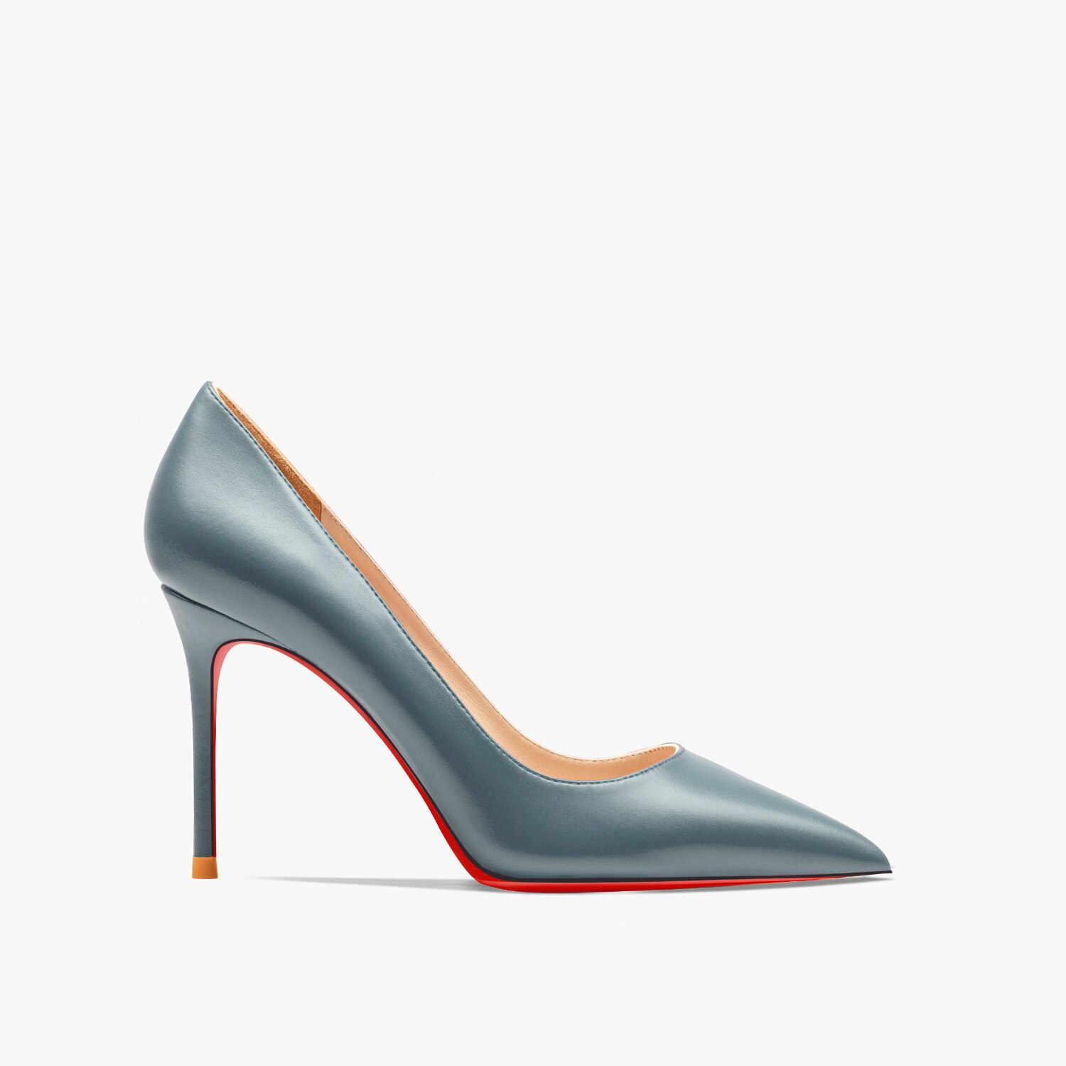 Women's Red Shiny Bottom High Heels High Heels 12 Cm Matte Party Pointed Wedding Shoes