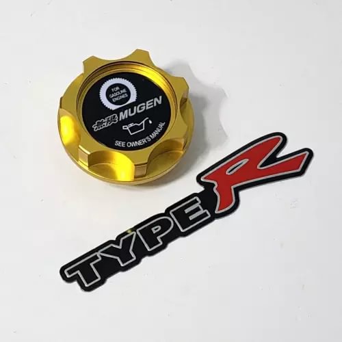 Dronehint GOLD BILLET ALUMINUM OIL FILLER CAP FOR HONDA ACCORD FD2 TYPE-R RACING JDM (For: Acura) Parts