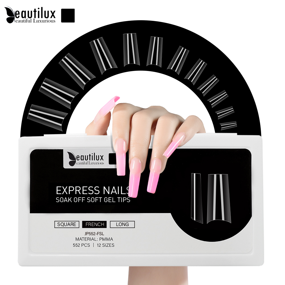CAPSULE NAILS 552pcs|FRENCH|SQUARE|LONG