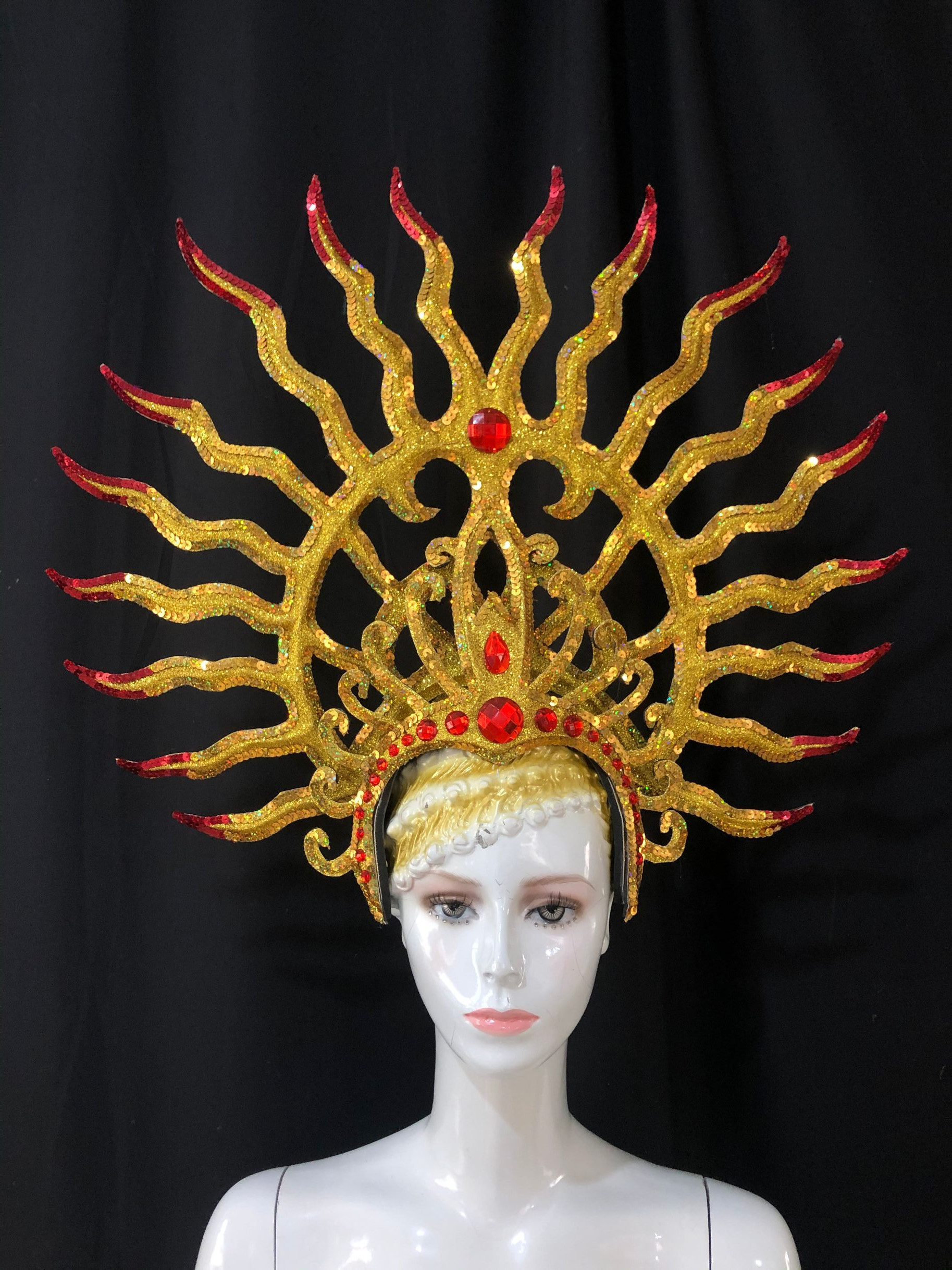 VCSHOES Latin dance Samba accessories Fashion exquisite headdress feathers Delicate dance shows accessories