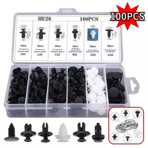 Dronehint Parts Car Bumper Trim Panel Fender Engine Push Pin Rivet Clips Accessories (For: Acura) Parts