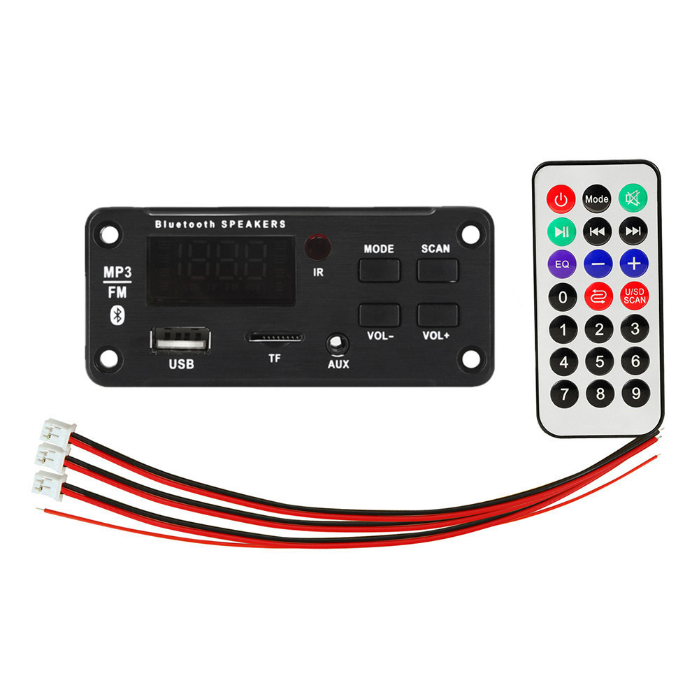 2*25W 50W Amplifier Car Audio USB TF FM Radio Module Bluetooth power amplifier board MP3 Bluetooth Audio Amplifier Module