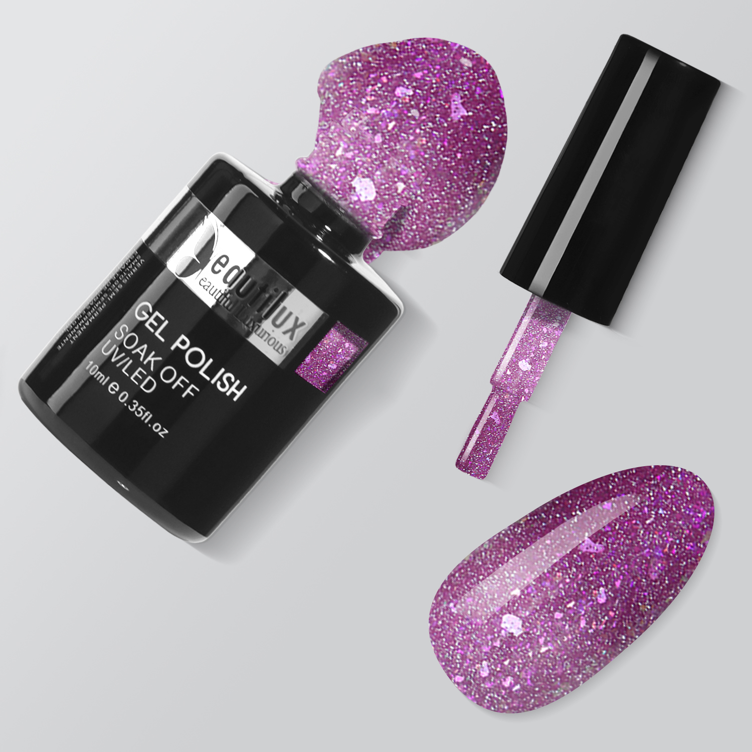 HEMA& TPO Free Nail Gel Polish Color 10ml Winter Collection-Améthyste