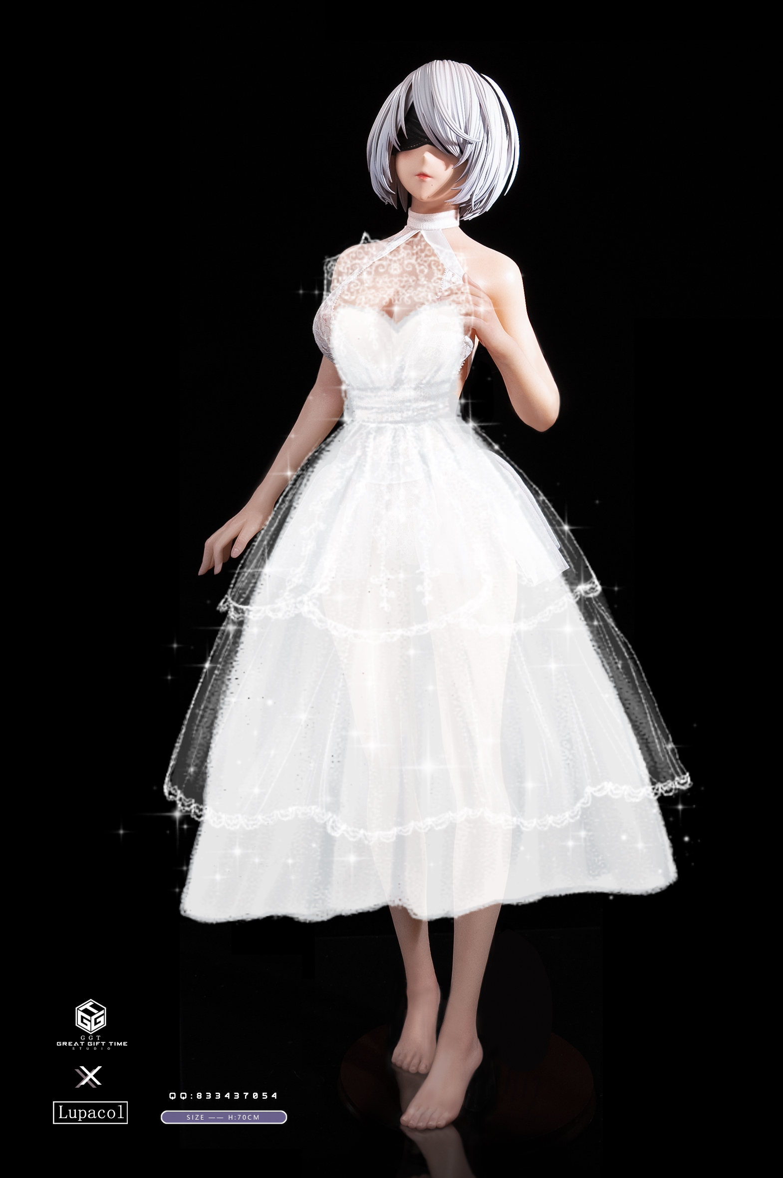 NieR: Automata　2B　スタチュー　ウェディングドレスVer. Lupacol Studio - NieR:Automata - Wedding dress 2B Action Figure